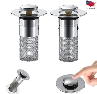 ClearFlow™ Pop-Up Sink Strainer – 2 Pack