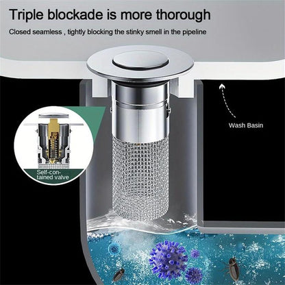 ClearFlow™ Pop-Up Sink Strainer – 2 Pack
