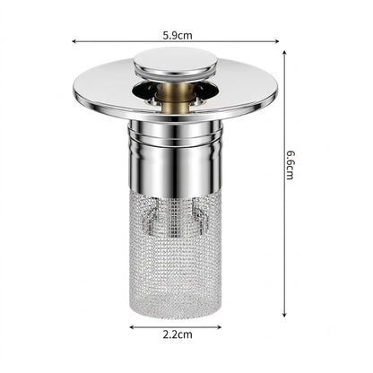 ClearFlow™ Pop-Up Sink Strainer – 2 Pack