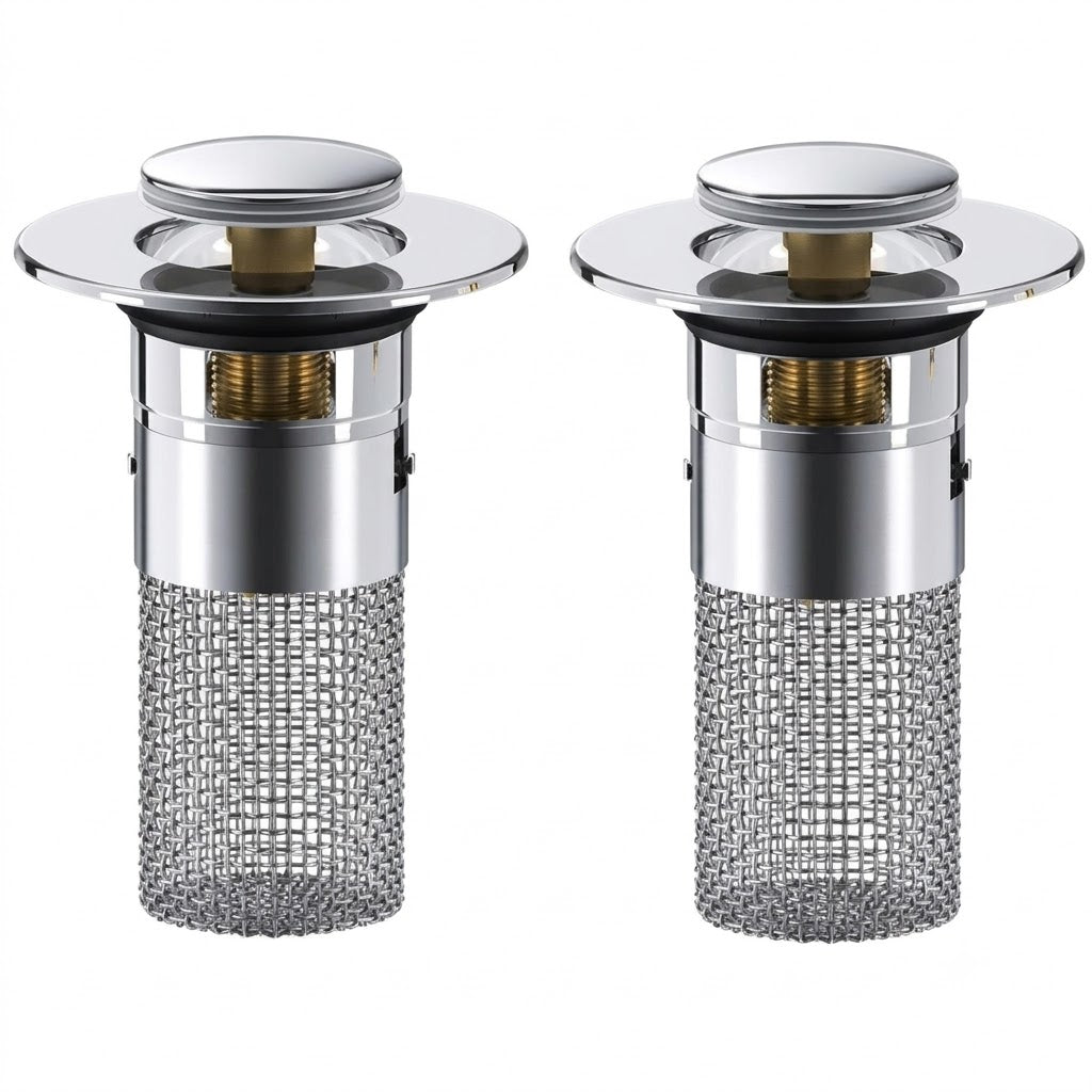 ClearFlow™ Pop-Up Sink Strainer – 2 Pack