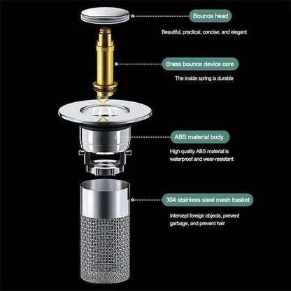 ClearFlow™ Pop-Up Sink Strainer – 2 Pack