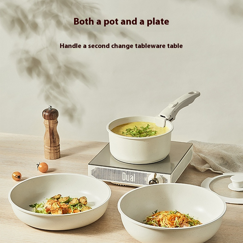 Detachable Grip Non-Stick Cookware Set